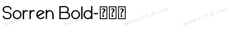Sorren Bold字体转换